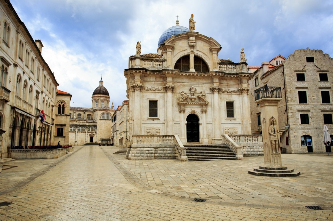 Church of St Blaise in Dubrovnik at dawn